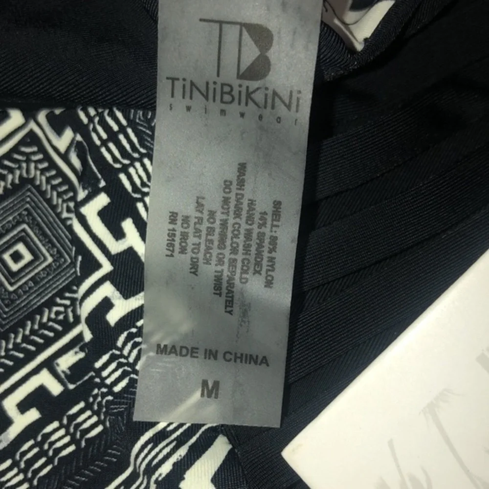 Tinibikini Bikini Bottom‎ Reversible Medium Black